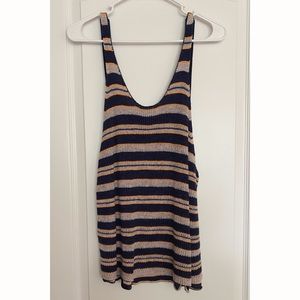 Free People Striped Sweater Knit Tank